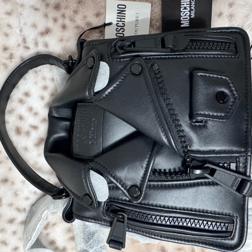 Moschino Leather Biker Bag - Picture 5 of 9